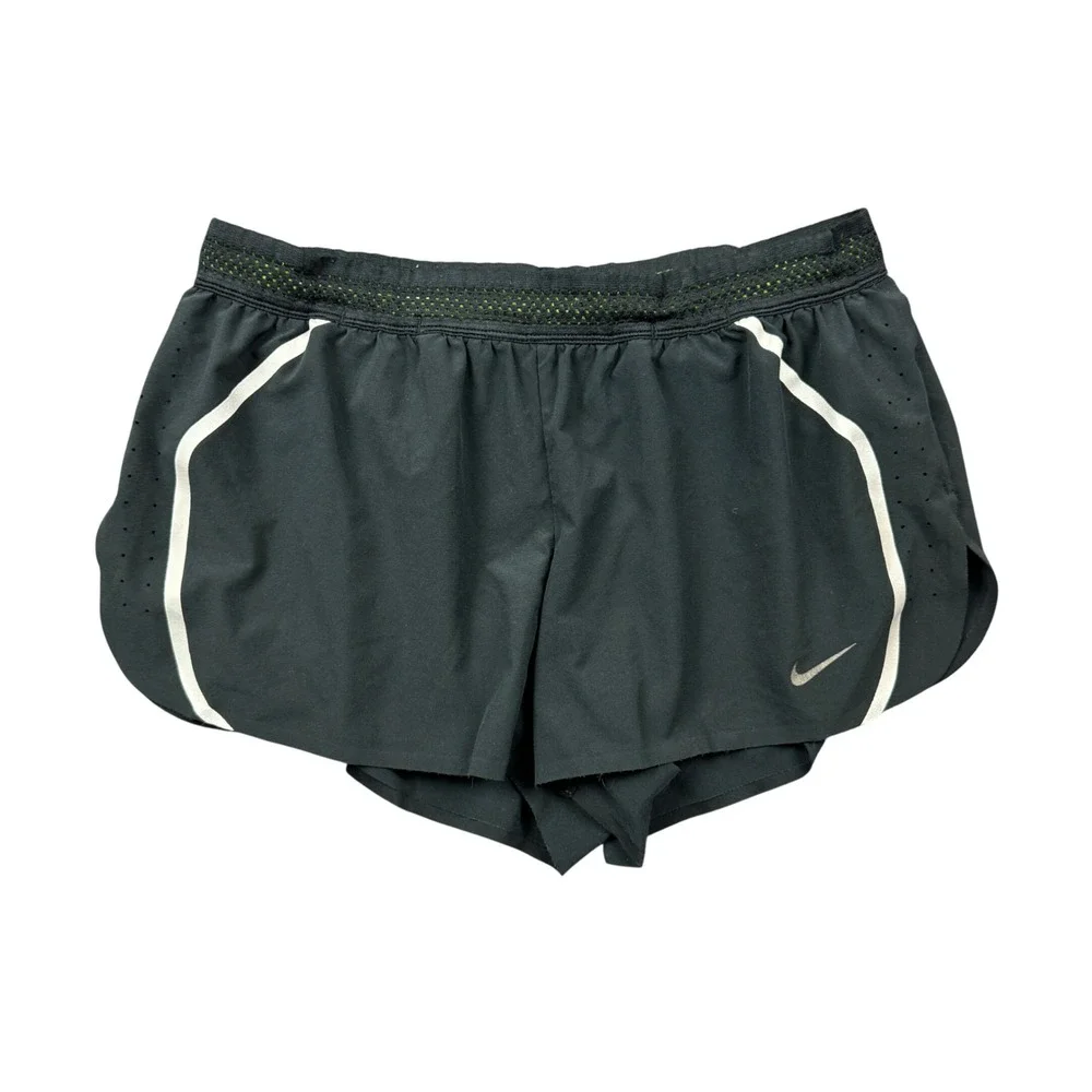Nike Dri-FIT Womens Small Running Shorts Black Zipper Pocket Athletic Active